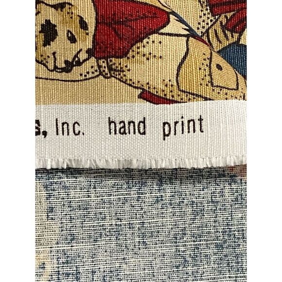 Brunschwig & Fils FABRIC Stanwich Festival HAND PRINT Colonial American Patriot - Picture 8 of 10